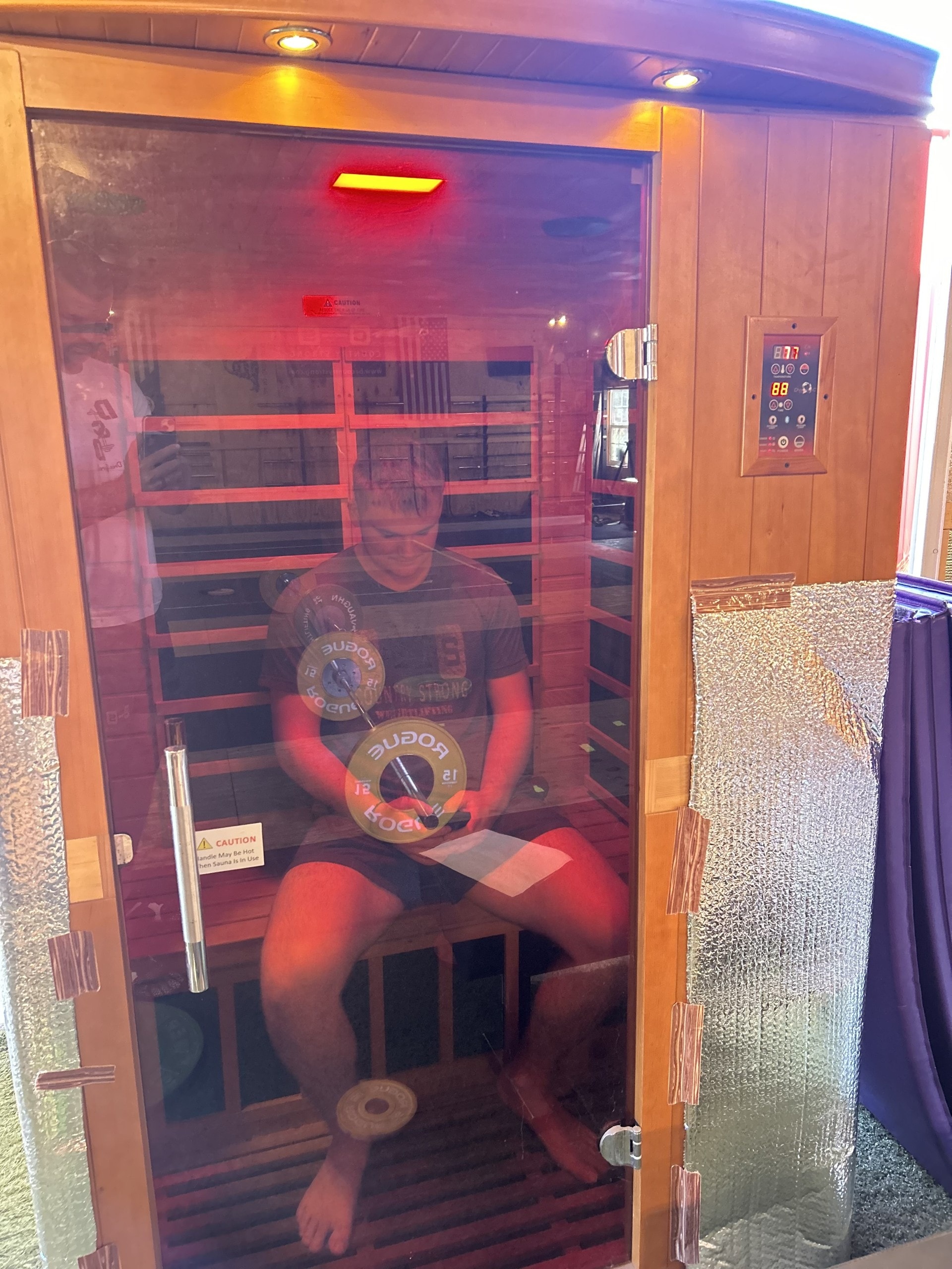 Infrared sauna recovery at Country Strong